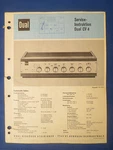 Dual CV4 Integrated Amplifier Service Manual German Original Factory Issue. Fixed Price $16.45.