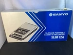 Vintage Sanyo Cassette Recorder Model SLIM-12 Excellent Condition Clean. Fixed Price $30.00.