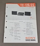 Sony TC-126/CS Service Manual D-2546. Fixed Price $54.95.
