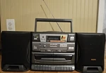Sanyo CWM-550 Cd Portable Radio Cassette Recorder Boombox Vintage 1998 Works. Fixed Price $129.79.