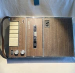 Vintage Montgomery Ward Airline Tape Cassette Player Recorder - Only Turns. Fixed Price $20.00.