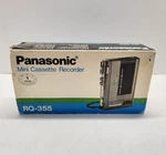 Panasonic RQ-355 Voice Activated System Cassette Recorder W/case, Box Working. Fixed Price $75.00.
