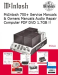 Mcintosh Service, Owner, Manuals Schematics Hifi Audio Repair Pdf Computer Dvd. Fixed Price $15.97.
