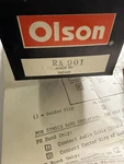 Vintage Olson RA-901 Fm/am Tuner Chassis Kit Nos Made Japan W/ Box Manual. Fixed Price $40.00.