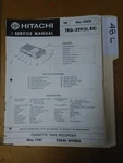 Hitachi TRQ-329 Service Manual Original Repair Book Cassette Tape Recorder. Fixed Price $19.98.