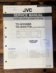 Jvc TD-W206 TD-W207 Service Manual *original*. Fixed Price $14.97.
