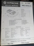 Hitachi TRQ-359U TRQ-359C Service Manual Cassette Tape Recorder Original. Fixed Price $19.99.