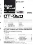 Pioneer CT-320, Stereo Cassette Tape Deck Original Service Manual. Fixed Price $20.00.