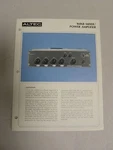 Original Vtg Altec Model 1606B Mixer Power Amplifier Specification Sheet (A3). Fixed Price $15.95.