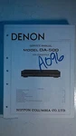 Denon DA-500 Service Manual Original Repair Book Stereo D/a Converter. Fixed Price $35.00.