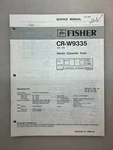Fisher CR-W9335 Original Service Manual Free Shipping. Fixed Price $14.00.