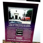 1981 Jensen Car Stereo Receiver R406 With Custom Van Original Vintage Print Ad. Fixed Price $5.99.