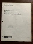 Harman Kardon CAD-4A Tape Cassette Deck Technical Manual Original Hk Oem Service. Fixed Price $24.99.