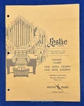 Original Leslie Speaker Model 122V 122RV 142 222RV Owner's Manual -- CS4. Fixed Price $29.95.