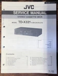 Jvc TD-X321 Cassette Service Manual *original*. Fixed Price $14.97.