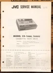 Jvc CD-1666U Cassette Service Manual *original*. Fixed Price $19.97.