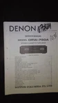 Denon DRW-750A Service Manual Original Repair Book Stereo Tape Deck Player. Fixed Price $27.50.