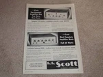 Scott Ad, 99-B, 210-D Amplifier 1956, Specs,article. Fixed Price $9.99.
