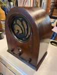 Antique Jackson Bell Co. Cathedral Tube Radio Magnavox 138 Speaker Swan. Fixed Price $500.00.