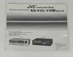 Jvc KD-V33 Cassette Deck Owner User Manual Instruction Book, Original Genuine. Fixed Price $15.99.
