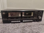 Vintage Sanyo Rd W660 Double Stereo Cassette Deck Tested, Works. Fixed Price $50.00.