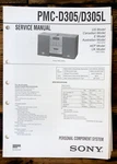Sony PMC-D305 -D305L Stereo Service Manual *original*. Fixed Price $14.97.