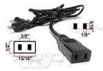 2-PRONG Power Cord For Vtg Tandberg Control Amplifier Model Tca 3002A 3008A. Fixed Price $18.75.