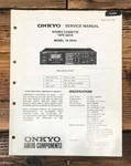 Onkyo TA-2044 Cassette Service Manual *original*. Fixed Price $14.97.