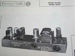 David Bogen DO-10 Amplifier Photofact. Fixed Price $7.50.