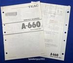 Original Teac A-660 Cassette Service Manual Schematic. Fixed Price $19.95.