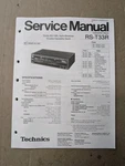 Technics RS-T33R Cassette Deck Service Manual D-4920. Fixed Price $54.95.
