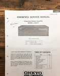 Onkyo A-8057 Amplifier Service Manual *original*. Fixed Price $24.97.