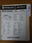 Hitachi TRQ-277 Service Manual Original Repair Book Cassette Recorder. Fixed Price $19.98.