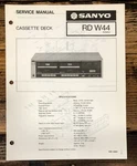 Sanyo RD-W44 Cassette Service Manual *original*. Fixed Price $11.97.