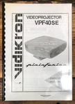 Vidikron VPF40SE Video Projector Owner / User Manual *original*. Fixed Price $19.97.