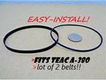2 Pc Belt Kit Fits Teac Cassette Tape Player A-380 (u.s. Shipping)!!. Fixed Price $12.05.