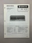 Sanyo Rd S37D Original Service Manual Free Shipping. Fixed Price $14.00.