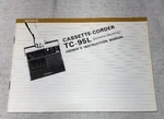 TC-95L Sony-matic Cassette-corder Original Owner Instruction Manual L007. Fixed Price $14.84.