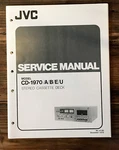 Jvc CD-1970 Cassette Service Manual *original*. Fixed Price $19.97.