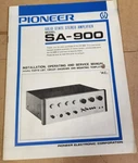 Pioneer SA-900 Amplifier Install, Operating & Service Manual Original. Fixed Price $9.25.