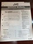 Jvc TD-W805 TDW805 A/b/c/e/g/j/ Repair Service Manual From The Usa **original**. Fixed Price $22.99.