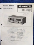 Sanyo Cassette Tape Deck Original Service Repair Manual. Fixed Price $19.94.