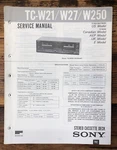 Sony TC-W21 TC-W27 TC-W250 Cassette Service Manual *original*. Fixed Price $14.97.