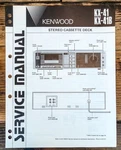 Kenwood KX-41B Cassette Service Manual *original*. Fixed Price $19.97.