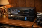 Vintage 1980S Sanyo Rd 240-2 Stereo Cassette Deck W/ JA240 Amplifier Works!. Fixed Price $54.95.