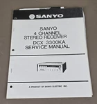 Sanyo Channel Stereo Receiver Dcx 3300KA Service Manual D-4049. Fixed Price $64.95.