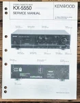 Kenwood KX-5550 Cassette Service Manual *original*. Fixed Price $14.97.