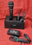 Panasonic WX-ST200 Hand Held & ST400 Lavalier Microphones W/ SZ200 Charger Stand. Fixed Price $229.95.