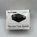 Radio Shack Remote Foot Pedal Switch 44-610D Original Box Microphone Jack. Fixed Price $15.99.