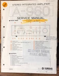 Yamaha A-960 Amplifier Service Manual *original*. Fixed Price $24.97.